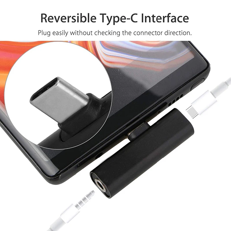 Адаптер type C до 3,5 мм для наушников sony Xperia 1 XZ4 XZ3 XZ2 Compact XZ2 премиум-usb C аудио сплиттер конвертер