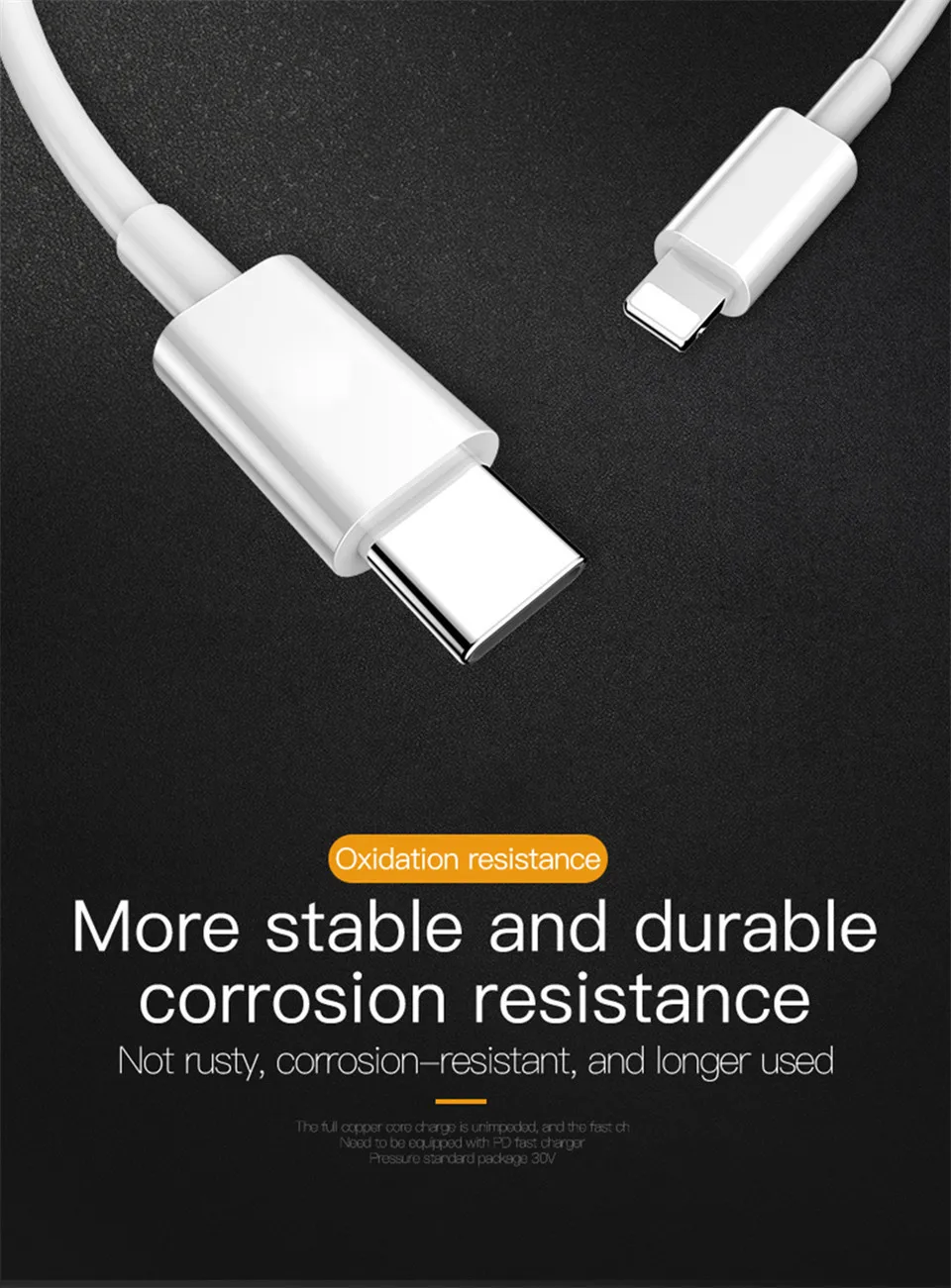 PD кабель для быстрой зарядки для USB C Lightning для iPhone Xs X 8 pin для type C 3A быстрое зарядное устройство для type C Lightning Macbook для телефона