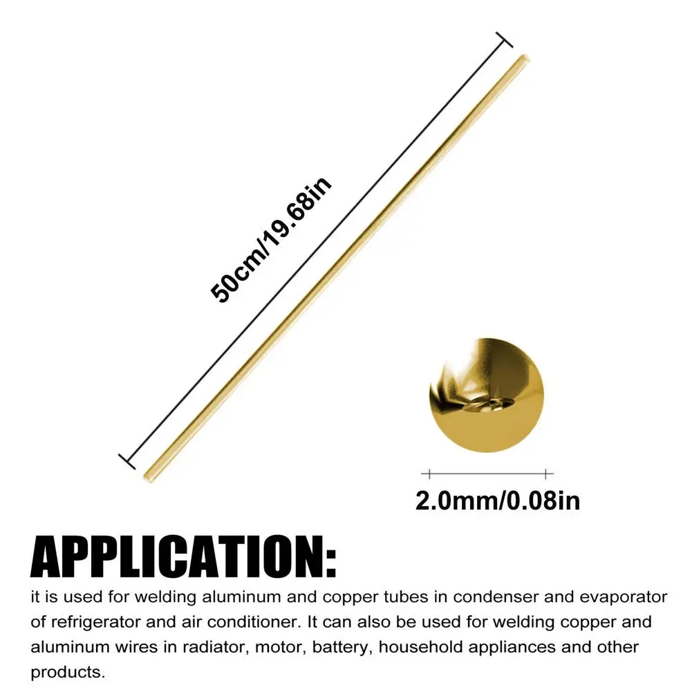 

10/20PCS Brass Welding Brazing Rods For Air Conditioning Refriges Welding Electrode Low Temperature Electrode Welding Tool