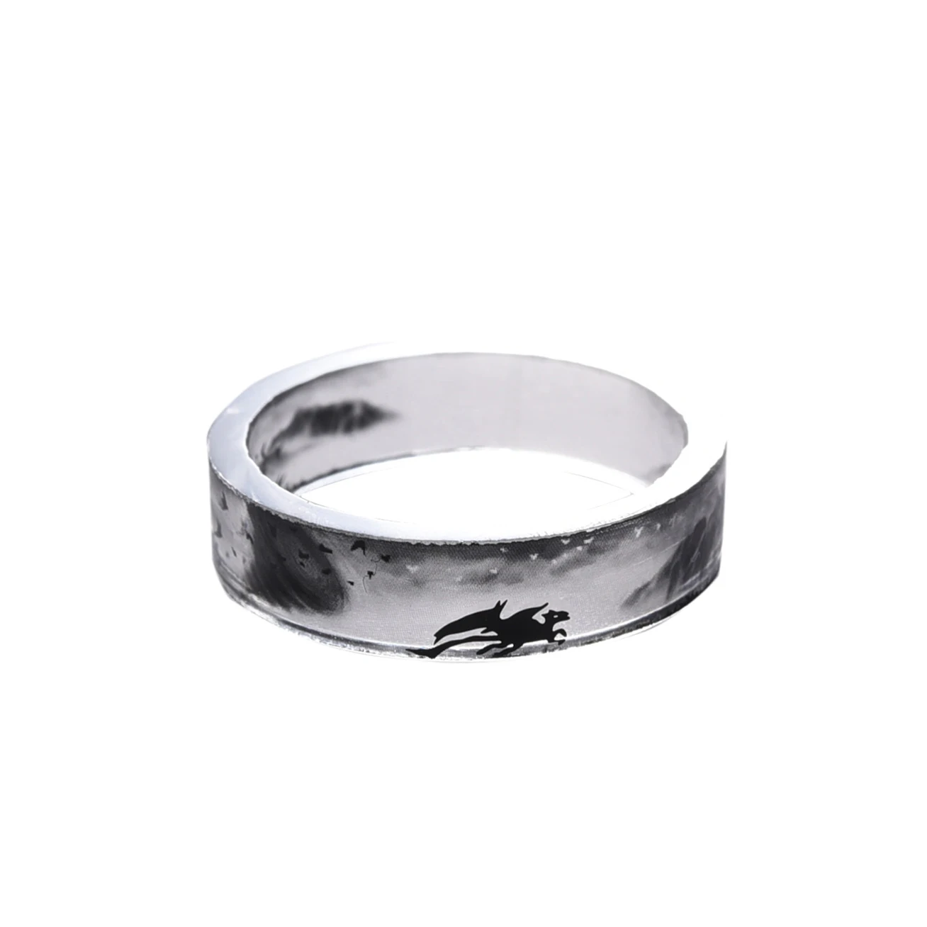 Ювелирные изделия на Хэллоуин с чернильной летучей мышью ручной работы внутри