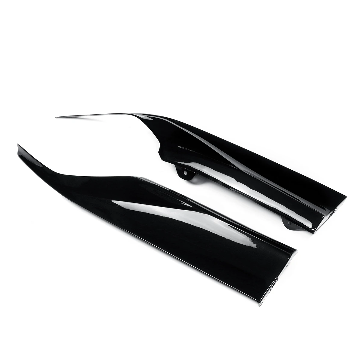 Gloss Black Пара защита заднего бампера автомобиля диффузор для губ сплиттеры фартуки формовочные Планки для Honda для Accord - Цвет: Gloss Black