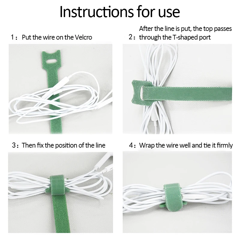 Т-образный кабель на липучке 15 см 50 шт. | Обустройство дома