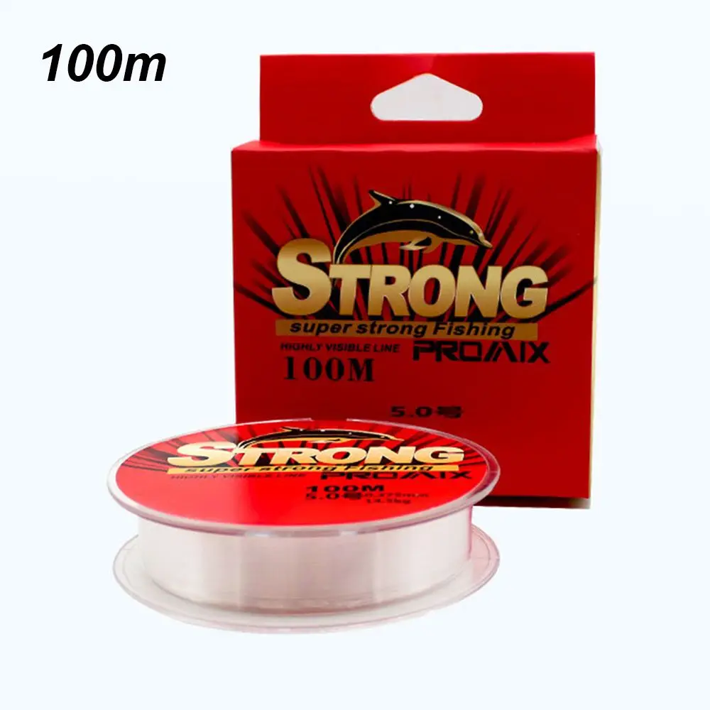 

High Tensile Invisible Wire Strong Rope Cord Angling Fluoro Carbon Polyester Bait Fishing Line Elastic Thread Spool