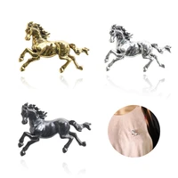 trendy vintage horse brooch pins jewelry womens children clothing backpack scarf suit animal constellation badge gifts jewelry