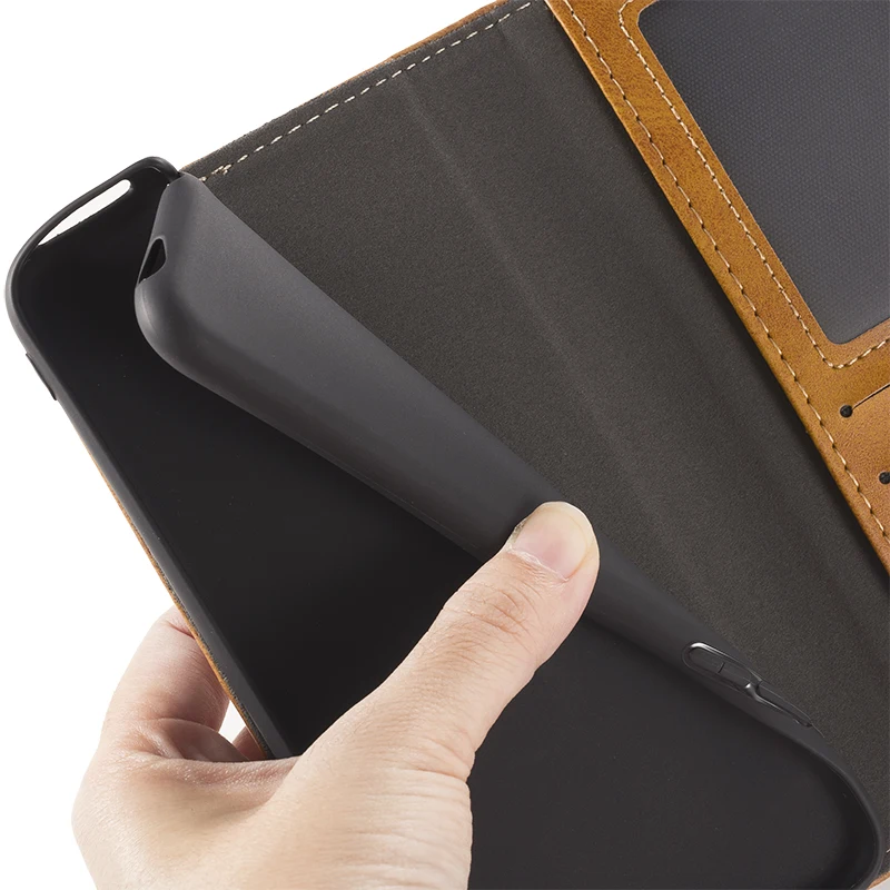 Откидной Чехол для Sharp Android One S3 деловой чехол роскошный кожаный с магнитом