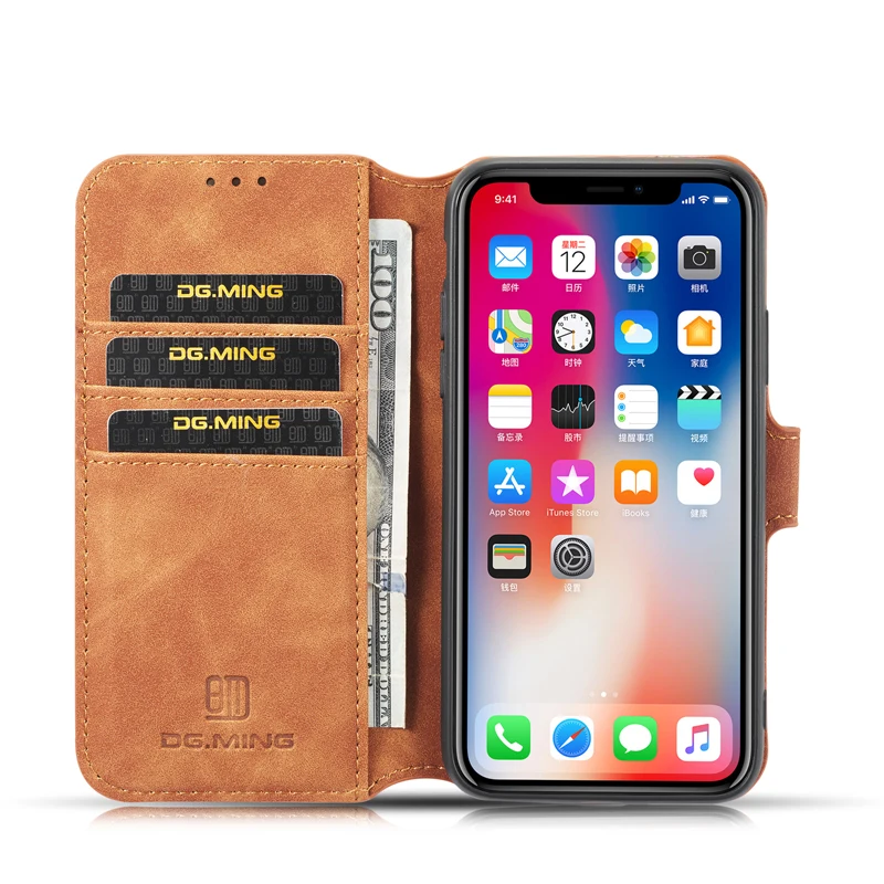 Чехол для iPhone 11 Pro Max XR X XS 6 6s 7 8 plus Lurxury кошелек с отделением карт держатель флип