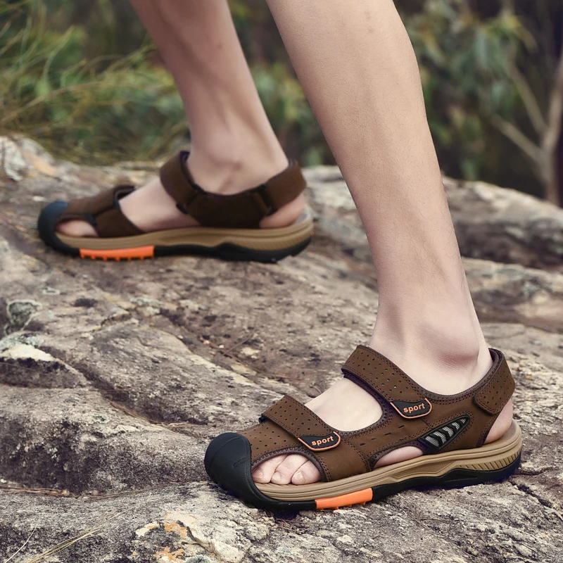 

Slippers Beach 2020 Men Blade Breathable Sneakers Summer Men's Shoes Running Mens Air Mesh Sandalias Transpirables