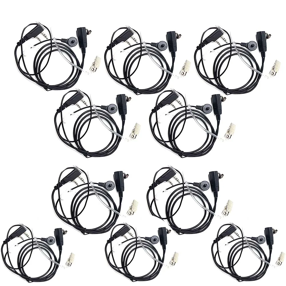 10pcs ANYSECU Air наушники для акустической трубки, наушников для Baofeng для радио PTT Walkie Talkie наушники для 888 S UV-5R UV-82 радио - Цвет: 10pcs