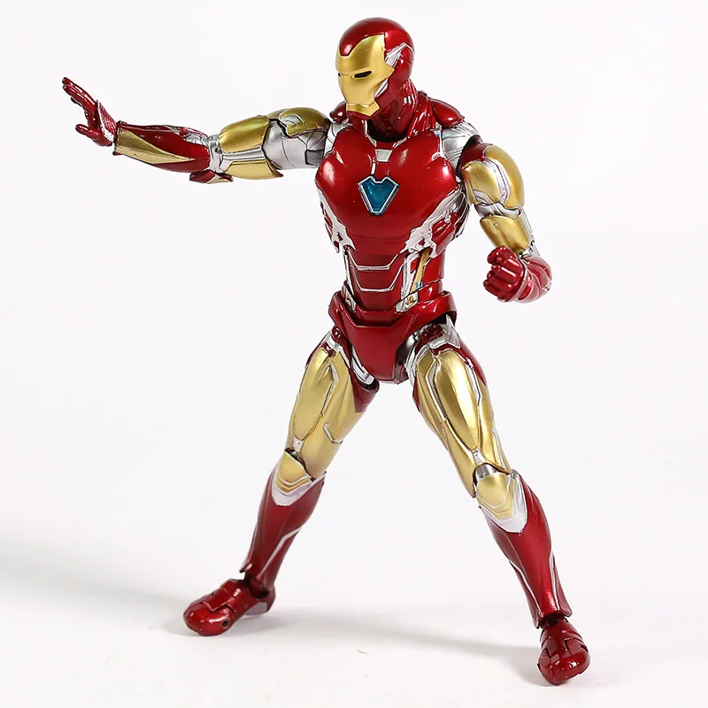 Аниме СВЧ Marvel Мстители 4 Endgame Железный человек MK85 фигурка 16 см Mark 85 модель игрушки куклы для Рождественский подарок