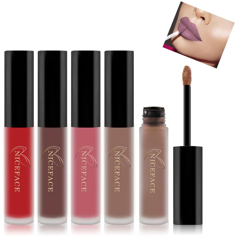 Жидкая губная помада 24 цвета водостойкий блеск для губ косметика Стойкий матовый
