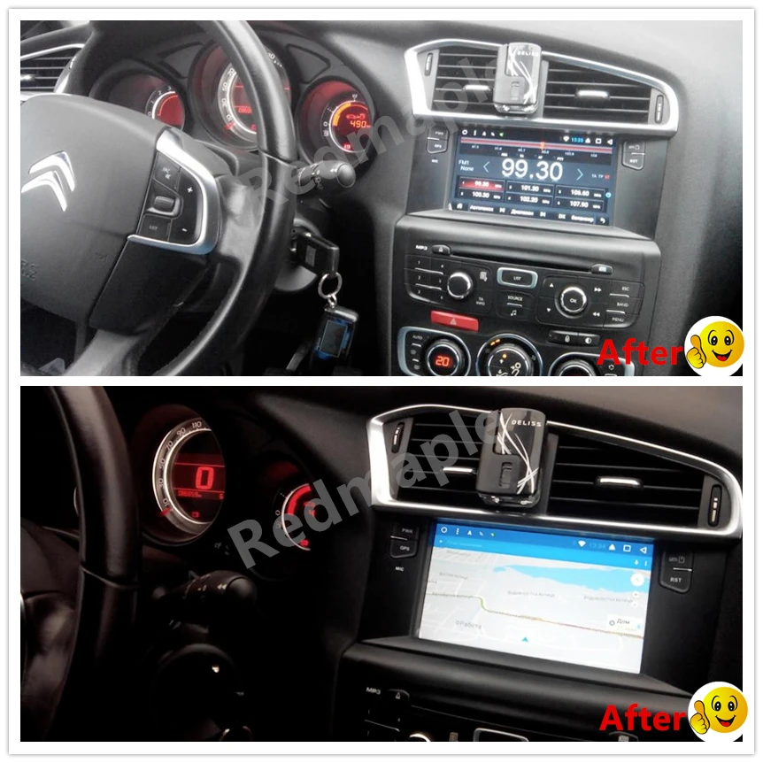 Восьмиядерный Android 9,0 автомобильный dvd-плеер для Citroen C4 C4L DS4 2011- Авто навигация Мультимедиа gps стерео 4 Гб ram 64 Гб rom