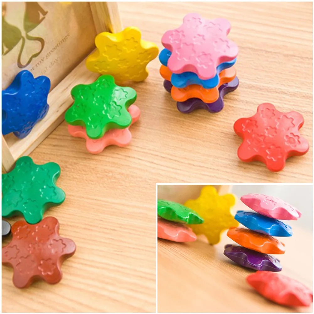 

12 Colors Art Supplies Painting Crayons School Stationery Kids Toy Gift Drawing Heat Resistant Student Soft Pastels Snow Shape