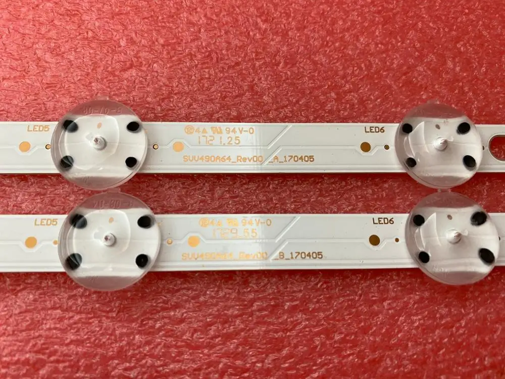 Новые 5 шт/упаковка комплект = 30 штук 7 светодиодный 46 см Подсветка полосы для