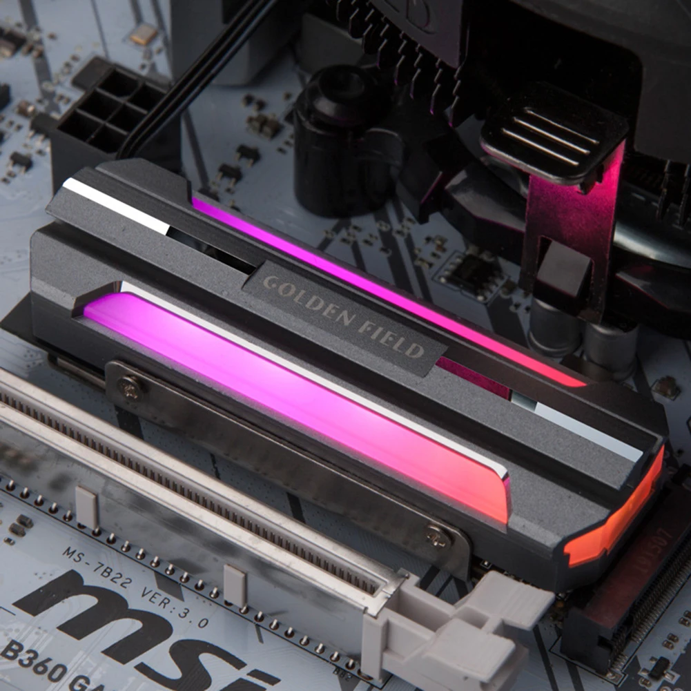 Aluminum Heatsink ARGB Radiator Hard Disk Heat Dissipation for M.2 2280 SSD | Компьютеры и офис
