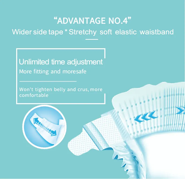 

Chikool DAY & NIGHT breathable disposable baby diapers for children haggies diapers premium care dry and soft size 4