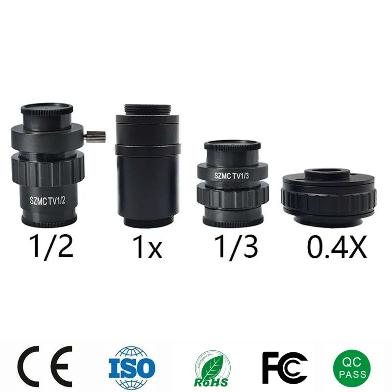 

SZM CTV 1/2 1/3 1X 0.4X Adapter C-Mount Lens Adapter For Trinocular Microscope HDMI VGA USB Video Industrial Camera Microscopio