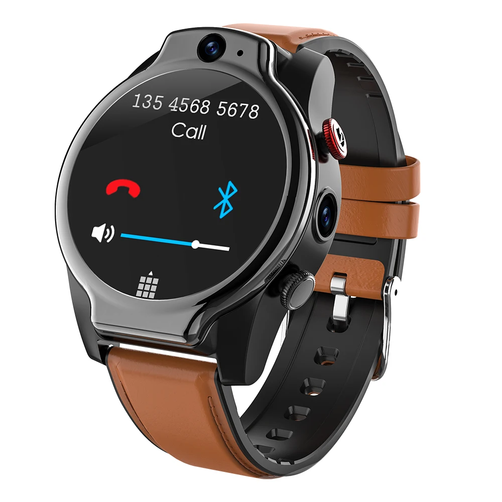 

LEMFO LEM14 Smart Watch 4G SIM Card Android 10 Face ID 4G 64G 5ATM Waterproof 1100 mAh Battery Dual Camera GPS Smartwatch