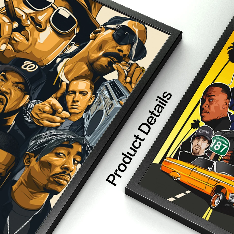 Плакаты со звездами в стиле хип-хоп старой школы | Дом и сад