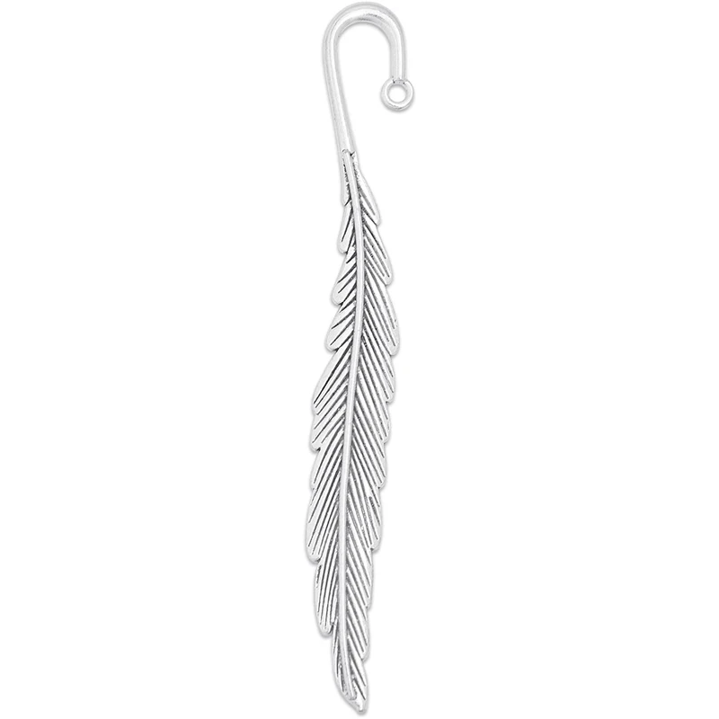 

10 Pcs Vintage Feather Bookmarks Alloy Feather Shape Book Markers