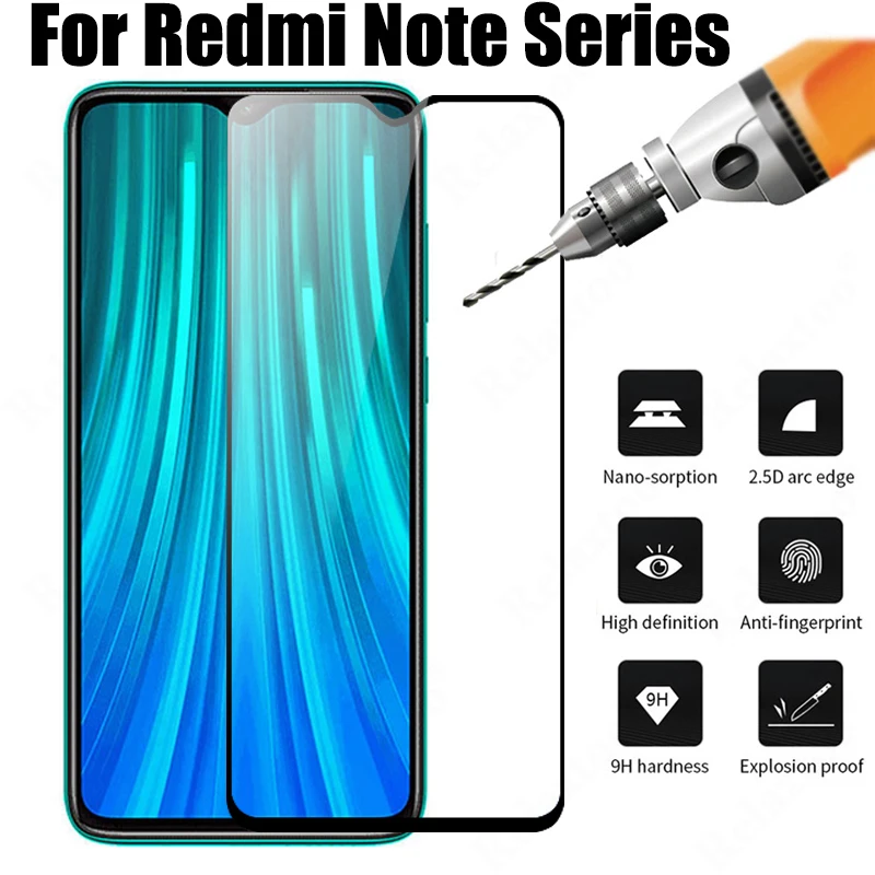 Закаленное стекло для Xiaomi Redmi Note 8 Pro Защитная пленка 7 xiomi red mi Note8Pro Note8 Note7
