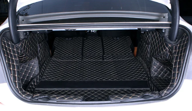 

luxury Leather Car Trunk Mat Cargo Liner for bmw G20 3 series 330 335 325 320 Rug Carpet Interior Accessories sticker