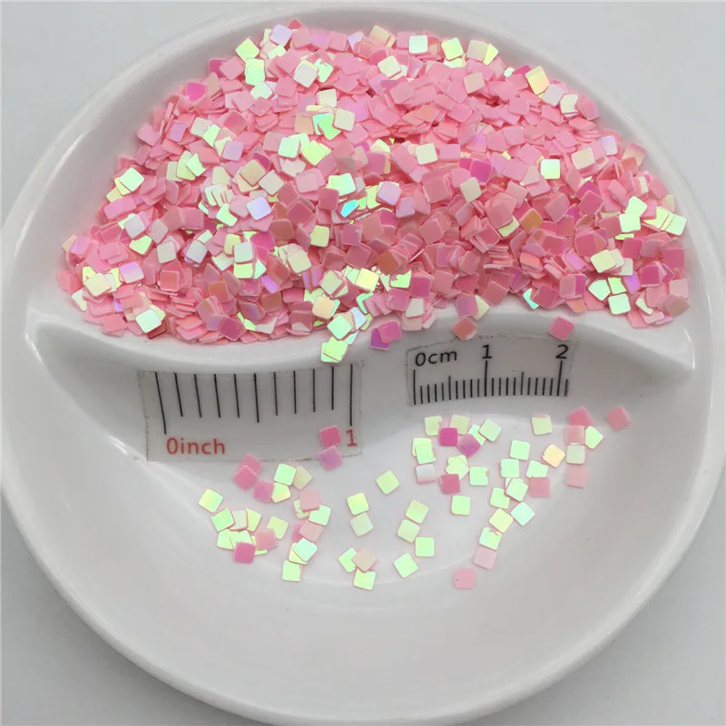 20g 2.5mm Square PVC loose Sequins Glitter Paillettes for Nail Art Manicure, Wedding Confetti,Sequins for Crafts /Ornament images - 6