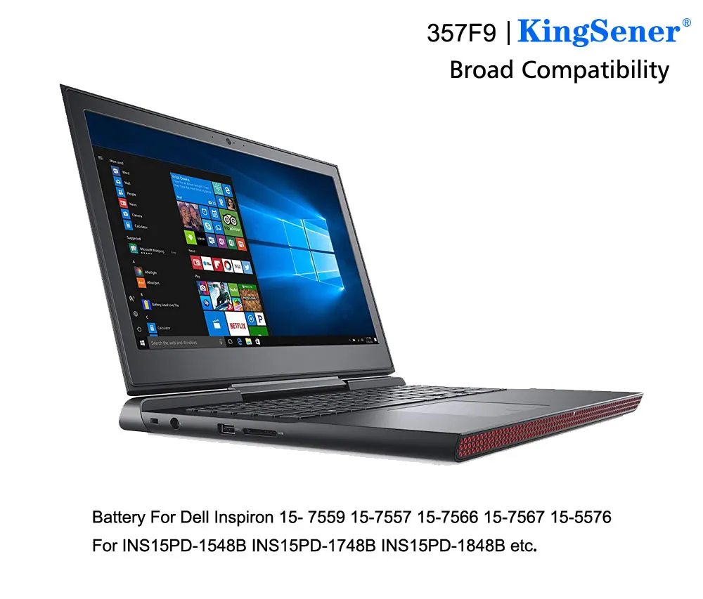 KingSener 11,1 V 74WH 357F9 Батарея для Dell Inspiron 15-7000 7559 7557 7566 7567 5576 INS15PD-1548B INS15PD-1748B INS15PD-1848B