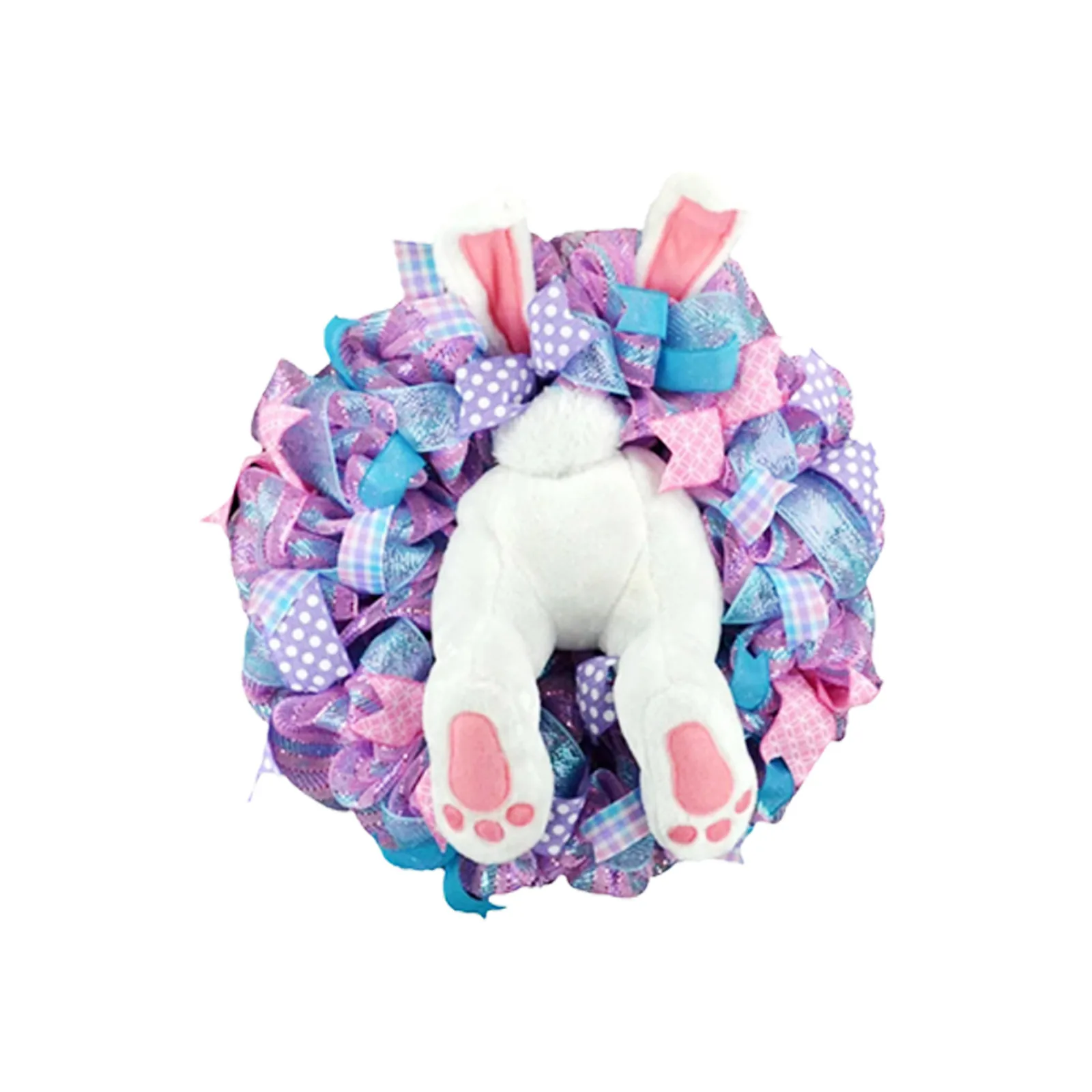 Пасхальный венок в виде кролика с пасхальным крестом украшение для дома весенний