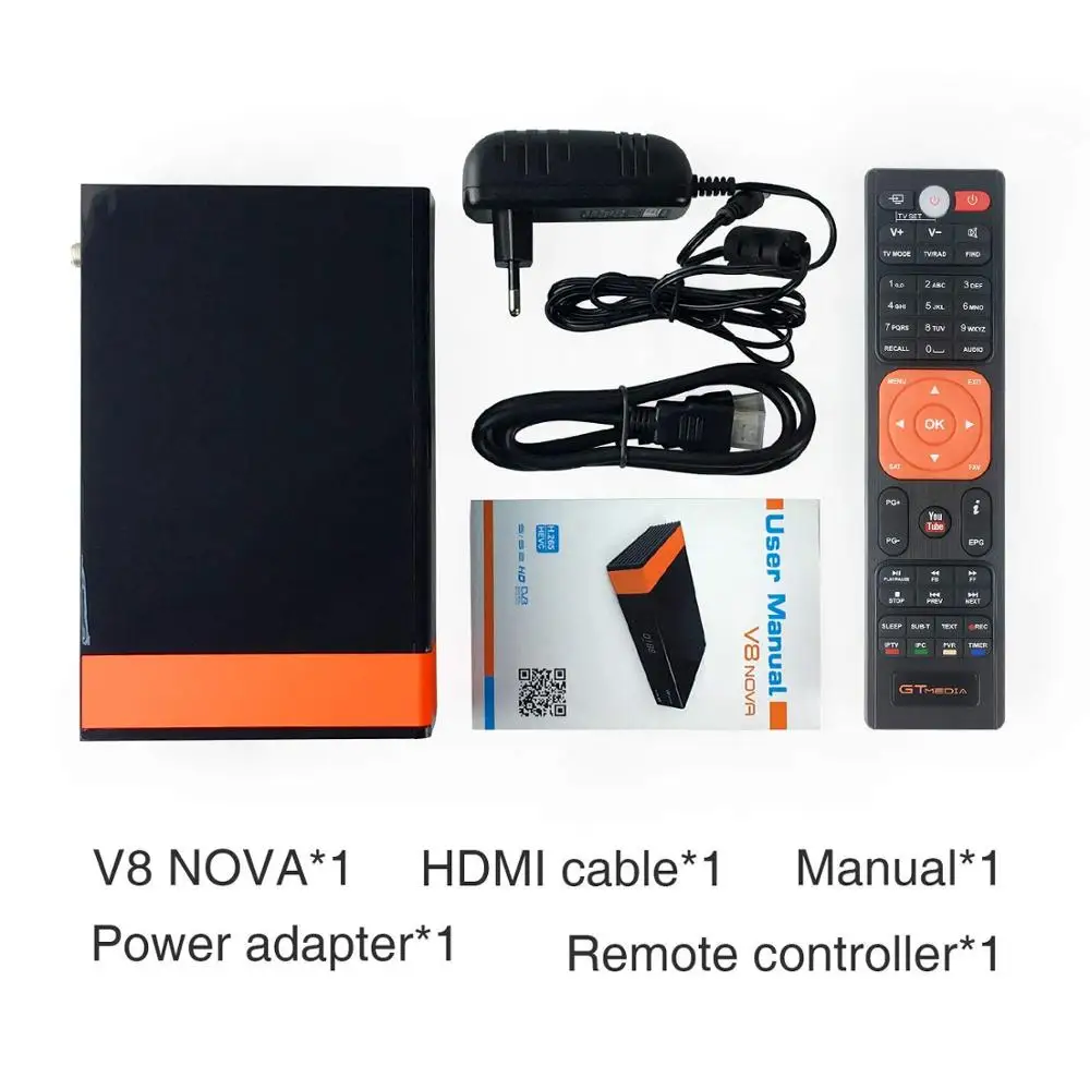 GTMedia V8 NOVA 1080P DVB-S2 спутниковый ресивер 1 год Европа Cccam 5 линия же Freesat V9 Супер Обновление от Freesat V8 супер