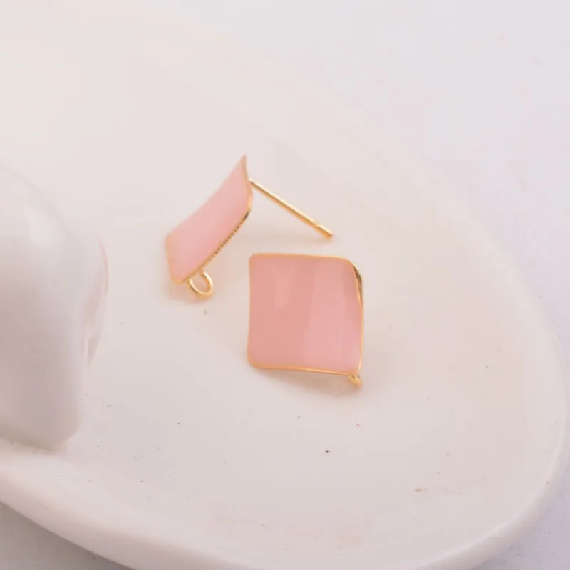 10 шт. эмалированная основа Подвески Подвеска капля золотые серьги установочный