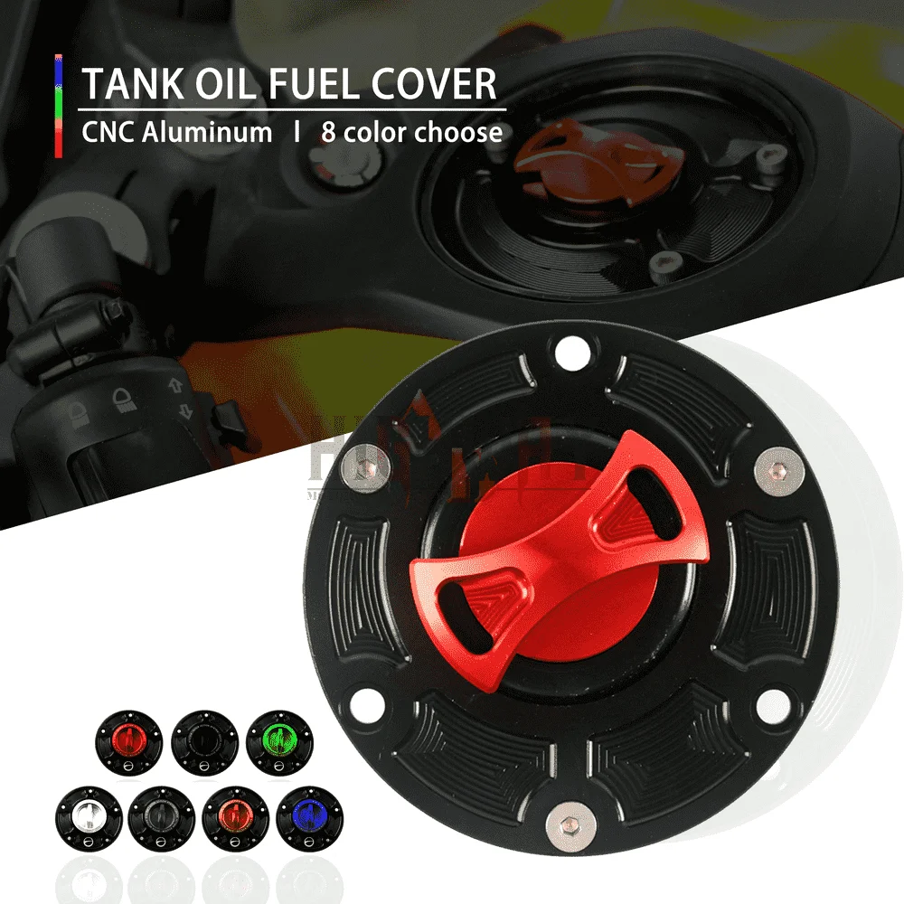 

Motorcycle Accessories CNC Aluminum Racing Keyless Tank Fuel Cover Cap For Aprilia RSV 1000 R /FACTORY 06-08