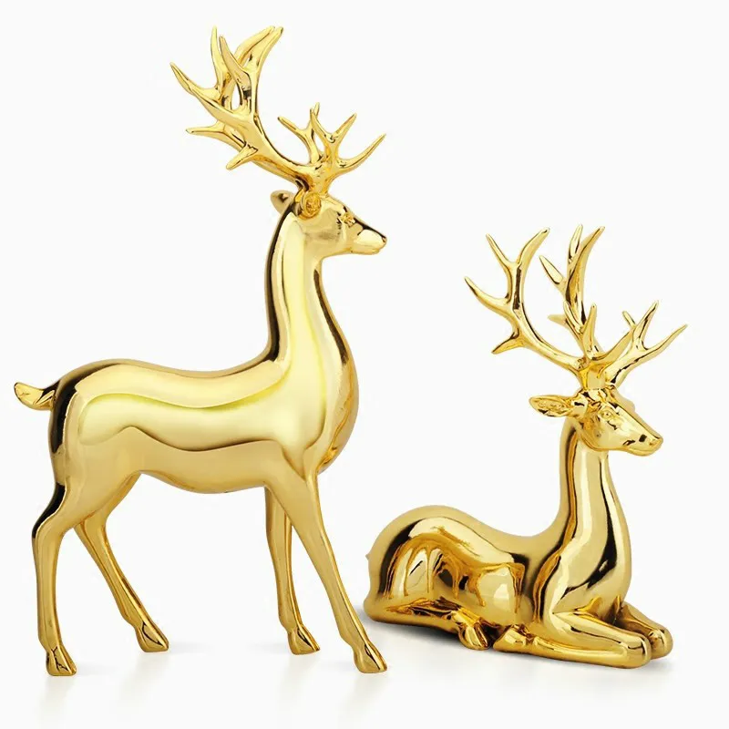 Креативный домашний Маленький дисплей европейский парный олень гостиная винный