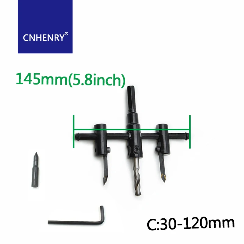 

Регулируемый круглый резак, пила, комплект сверл, резак, инструмент «сделай сам», 30 мм-120/200/300 мм, лезвие из сплава, деревообработка, круглая кольцевая пила