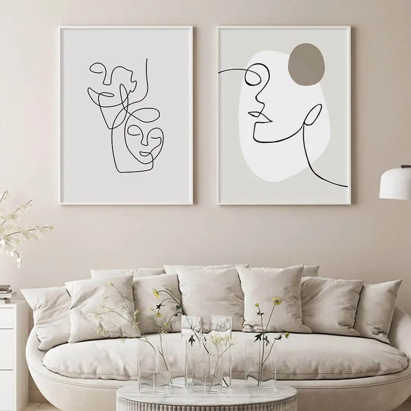 Абстрактное искусство листы для рисования плакат лицо женщина тело холст