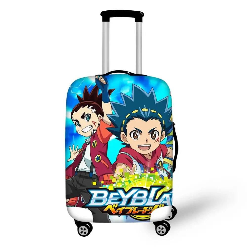 HaoYun Fashion Dust-proof Luggage Cover Beyblade Prints Pattern Travel Accessories 3D Anime Design Water-proof Suitcase Cover