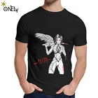 Мужская футболка Alita Battle Angel, хлопковая винтажная Мужская футболка с круглым вырезом