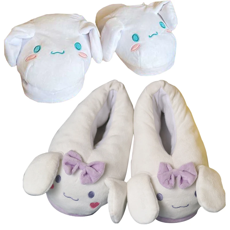 

36-40size Sanrios Family Cartoon Kawaii Cinnamoroll Cotton Slippers Warmth Will Move Indoor Big Slippers Daily Cotton Home
