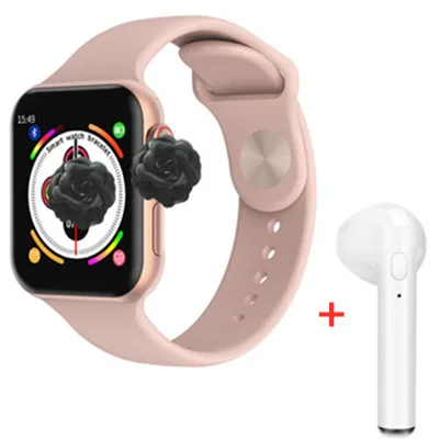Add headphones F10 Смарт-часы Полный сенсорный экран для сердечного ритма кровяного давления спортивный трекер фитнес PK P80 N99 NY07 часы подключение Android IOS - Цвет: Add headphones