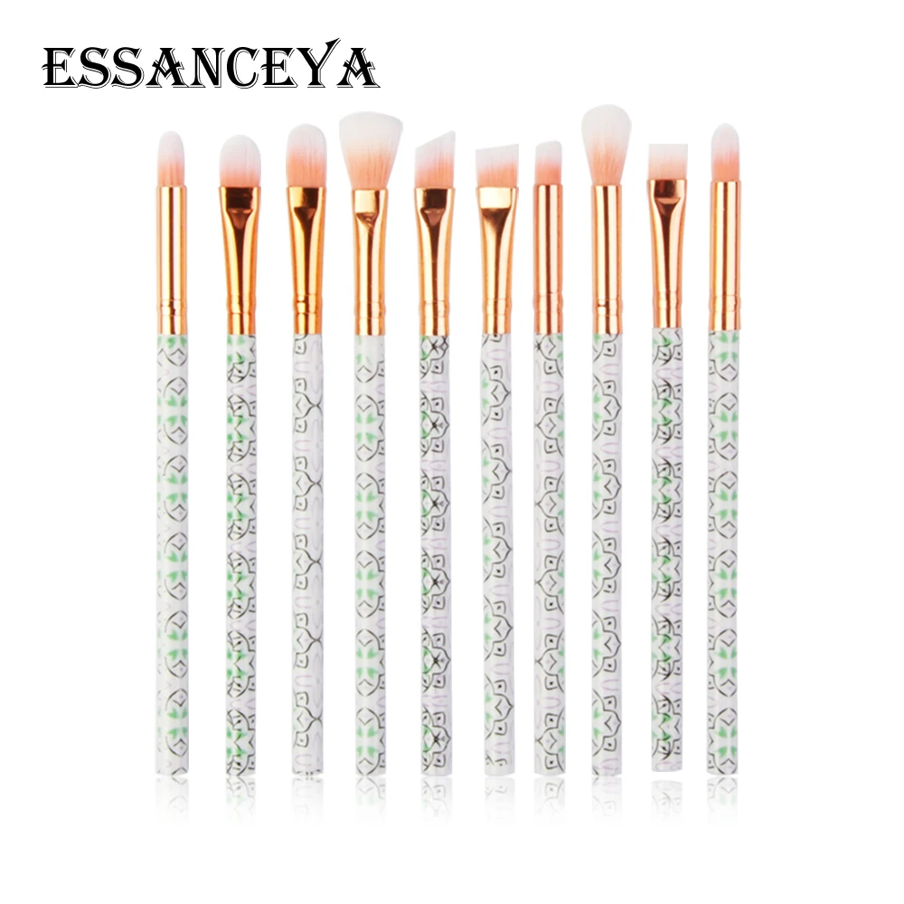 ESSANCEYA 7/10 шт. набор кистей для макияжа Профессиональные теней кисти переносной красивая щетка инструменты Мрамор Мини косметические кисти