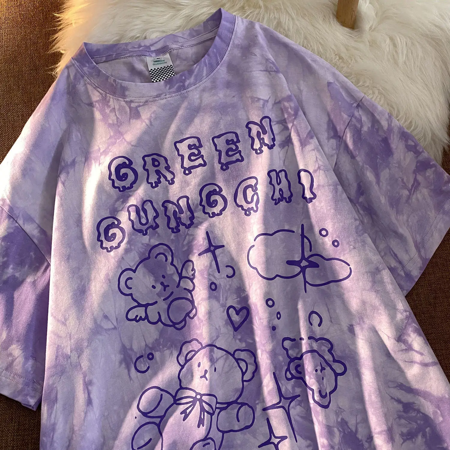 

Хлопковая Милая летняя футболка большого размера FAKUNTN в стиле ретро, женские топы с коротким рукавом в стиле Харадзюку, футболка в стиле хип-...