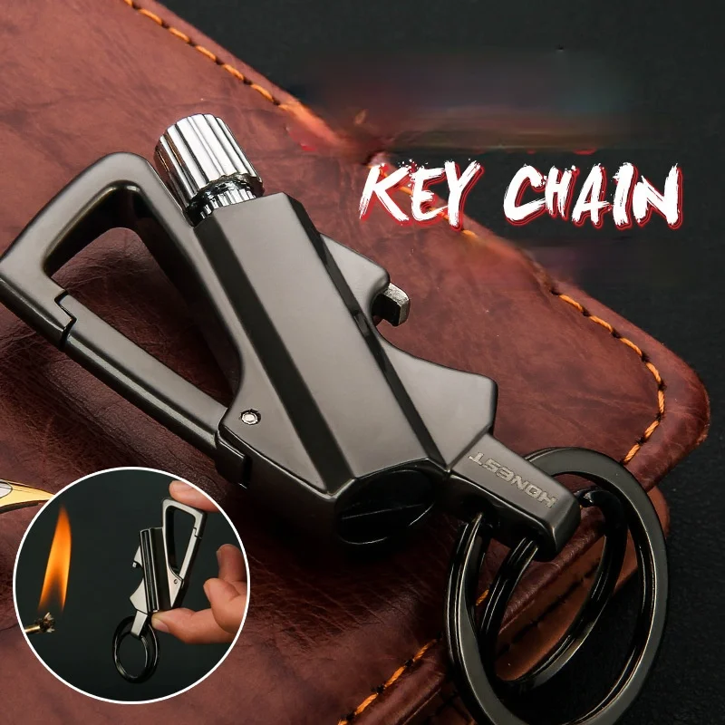 

Permanent Match Kerosene Lighter with Multi-function Keychain Outdoor Waterproof and Portable Smoking Accessories for Weed
