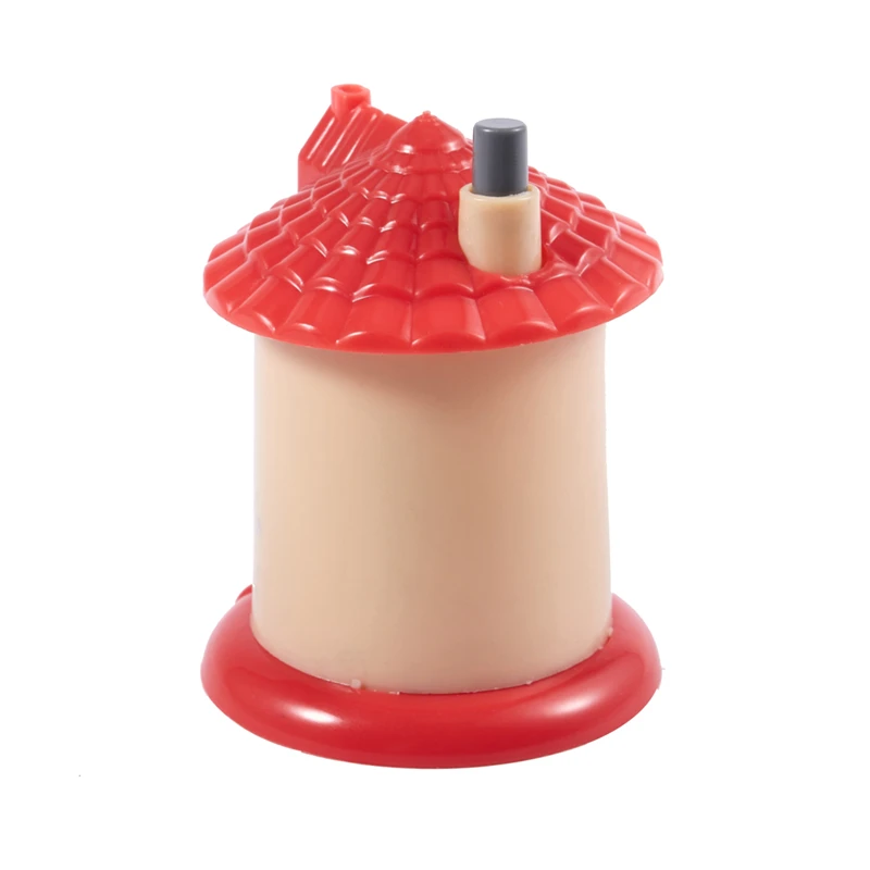 Фиолетовый цветочный принт ярко синий дом в форме Фотообои|Подставки для