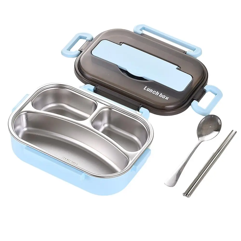 

Bento Boxes Stainless Steel Lunch Box Multi-compartment Lunch Food Containers With Chopsticks And Spoon For Students And Office