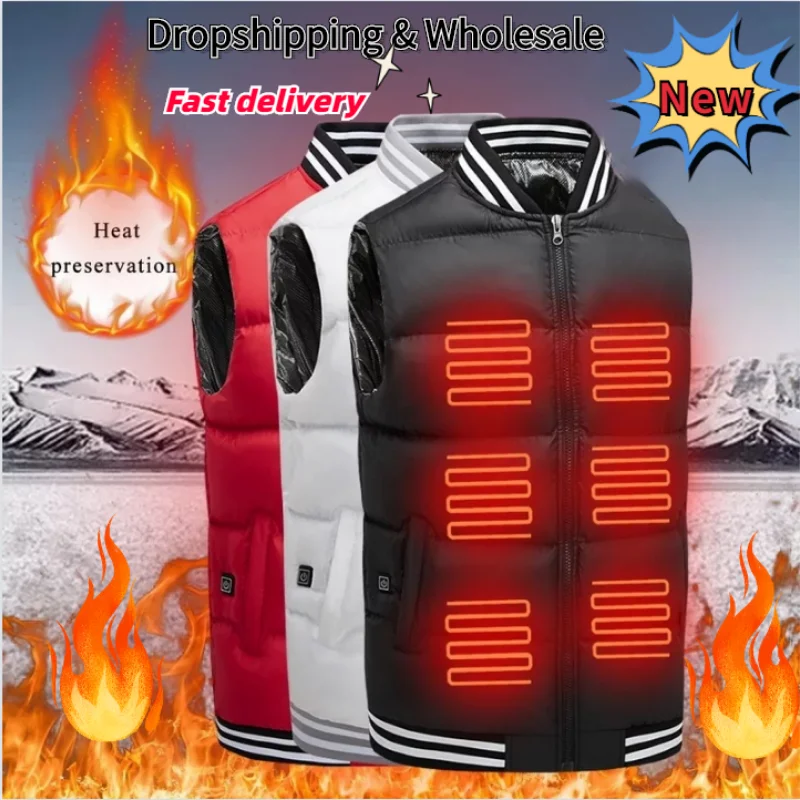 

Winter Outdoor Men Women Electric Heated Vest USB Heating Vest Winter Thermal Cloth Feather Camping Hiking Warm Hunting Jacket