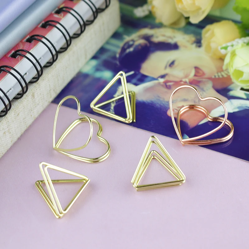 

Golden Lovely Photo Clip Metal Clip Business Card Clip Desktop Decoration Note Memo Clip Memo Holder Office Table Accessories