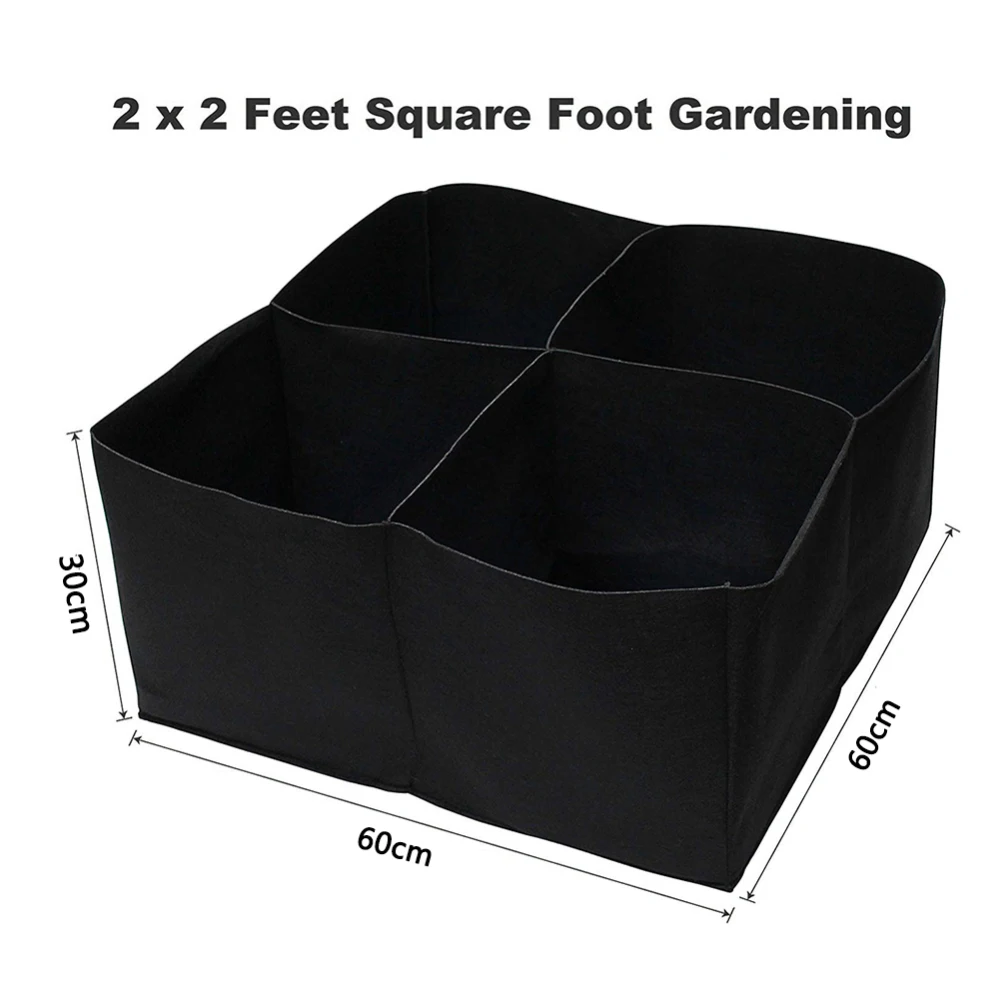 

Divided Raised Vegetable Bed Breathable Planting Container Grow Bag Garden Grow Bags