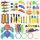 Игрушки для дайвинга из АБС-пластика 34 шт., водные игрушки для детей, водные игрушки для кольцо для дайвинга, водные игрушки для семьи, путешествий, YJN