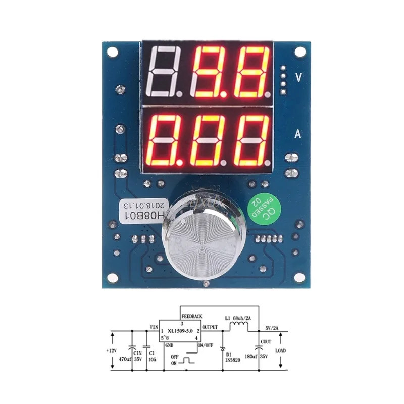 DC4 40V регулятор напряжения цифровой постоянного тока плата блока питания модуль