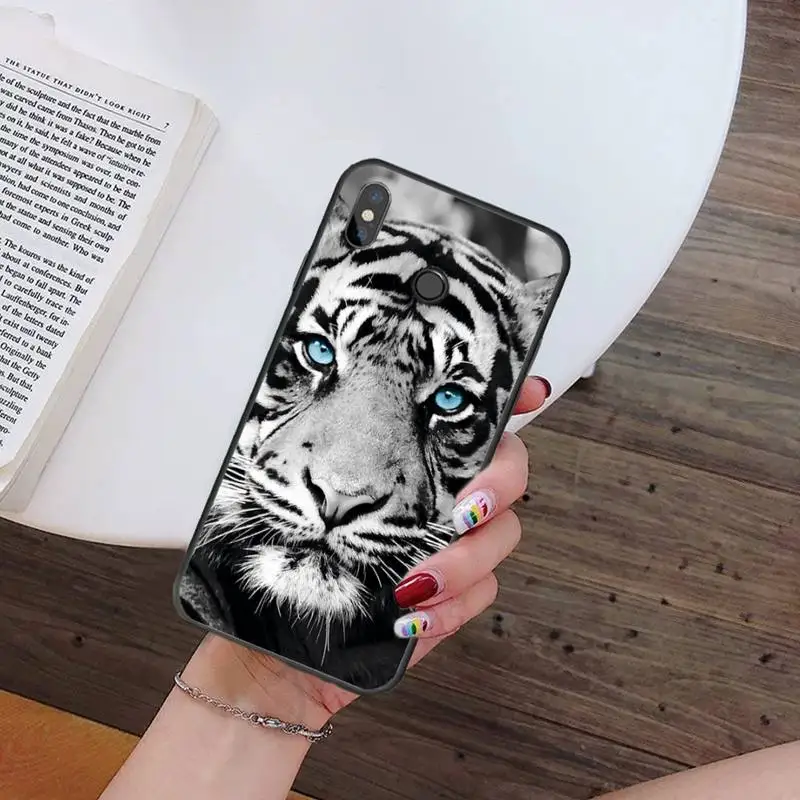 

Tiger lion animal cool Phone Cases For Xiaomi Redmi 7 9t 9se k20 mi8 max3 lite 9 note 8 9s 10 pro Soft Shell Cover Funda