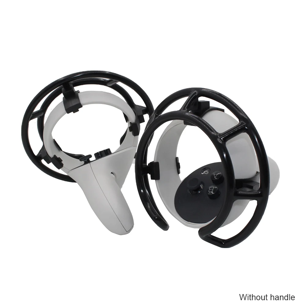 

1pair Easy Install Lightweight Controller Frame Anti Shock VR Cage Guard ABS Protective Cover Solid For Oculus Quest 2